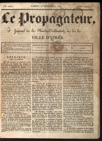 Le Propagateur (1818-1871) 1837-09-23
