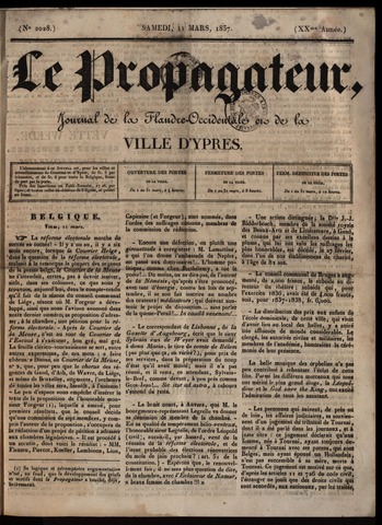 Le Propagateur (1818-1871) 1837-03-11