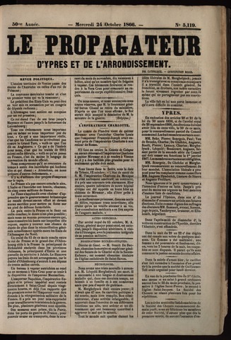 Le Propagateur (1818-1871) 1866-10-24