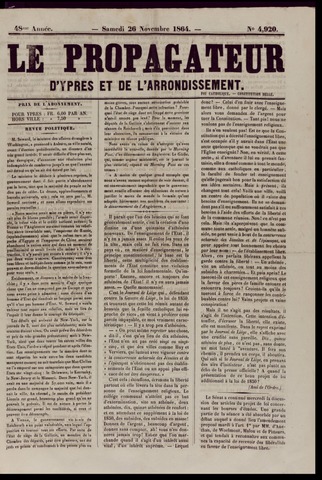 Le Propagateur (1818-1871) 1864-11-26