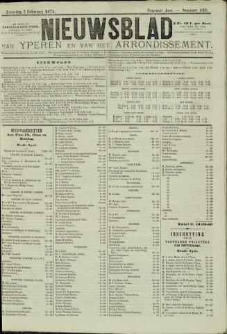 Nieuwsblad van Yperen en van het Arrondissement (1872 - 1912) 1874-02-07