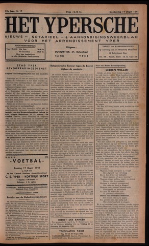 Het Ypersch nieuws (1929-1971) 1941-08-14