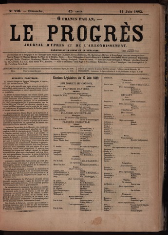 Le Progrès (1841-1914) 1882-06-11
