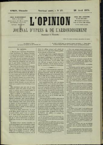 L’Opinion (1863 - 1873) 1871-04-23