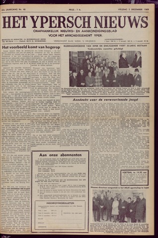 Het Ypersch nieuws (1929-1971) 1969-12-05