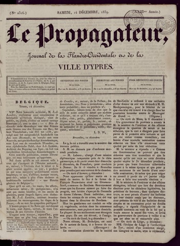 Le Propagateur (1818-1871) 1839-12-14