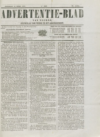 Het Advertentieblad (1825-1914) 1874-04-11