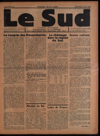 Le Sud (1934-1939) 1936-08-02
