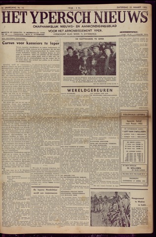 Het Ypersch nieuws (1929-1971) 1952-03-22