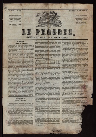 Le Progrès (1841-1914) 1843-07-23
