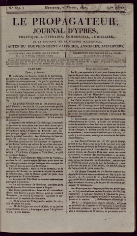 Le Propagateur (1818-1871) 1827-02-07
