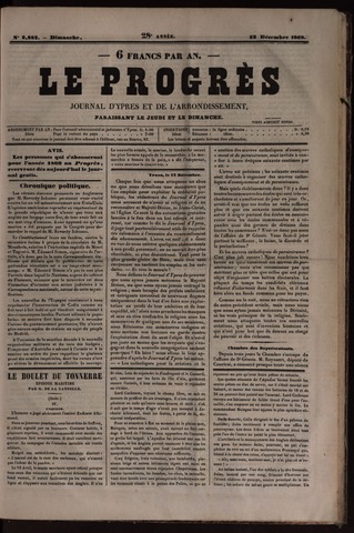 Le Progrès (1841-1914) 1868-12-13