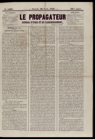 Le Propagateur (1818-1871) 1856-04-26