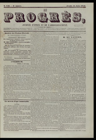 Le Progrès (1841-1914) 1849-06-14