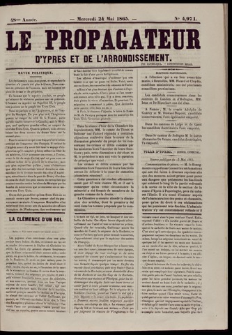 Le Propagateur (1818-1871) 1865-05-24