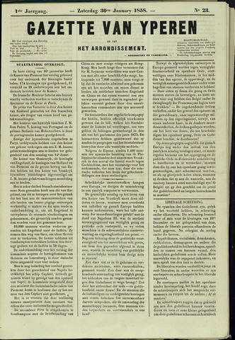 Gazette van Yperen (1857-1862) 1858-01-30