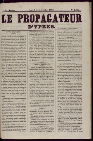 Le Propagateur (1818-1871) 1863-09-05