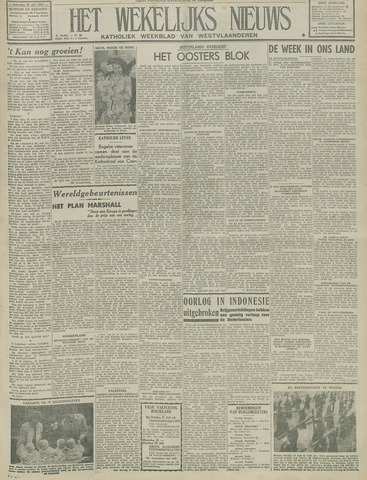 Het Wekelijks Nieuws (1946-1990) 1947-07-26