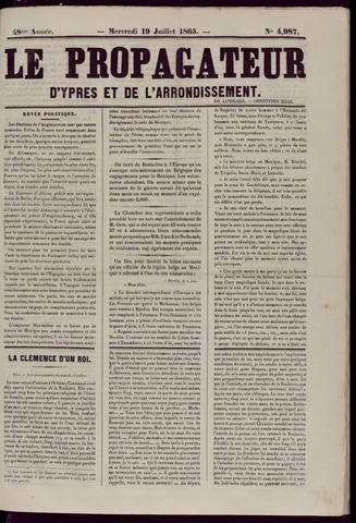 Le Propagateur (1818-1871) 1865-07-19