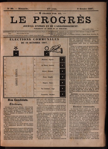 Le Progrès (1841-1914) 1887-10-09