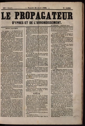 Le Propagateur (1818-1871) 1866-04-21