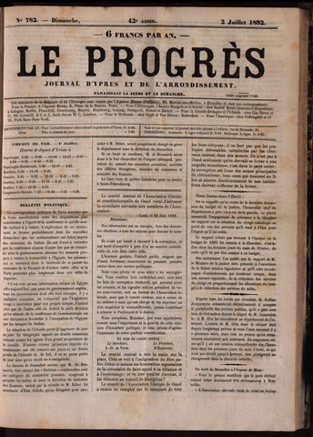 Le Progrès (1841-1914) 1882-07-02