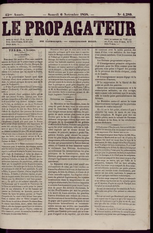 Le Propagateur (1818-1871) 1858-11-06
