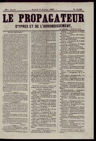 Le Propagateur (1818-1871) 1867-01-05