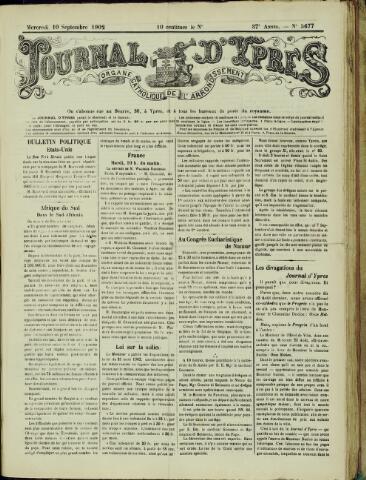Journal d’Ypres (1874 - 1913) 1902-09-10