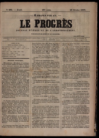 Le Progrès (1841-1914) 1877-10-18