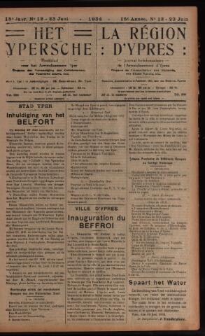 Het Ypersch nieuws (1929-1971) 1934-06-23