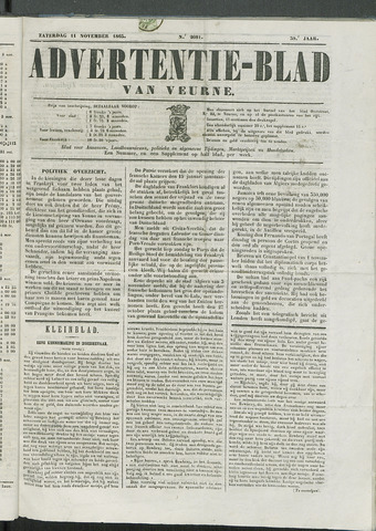Het Advertentieblad (1825-1914) 1865-11-11