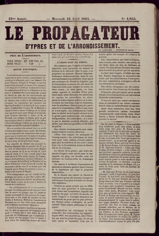 Le Propagateur (1818-1871) 1864-04-13