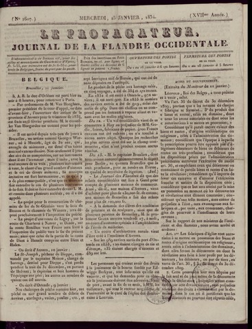 Le Propagateur (1818-1871) 1834-01-15