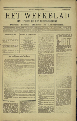 Het weekblad van Ijperen (1886 - 1906) 1899-04-29