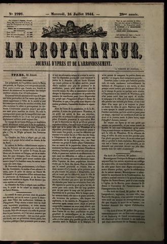 Le Propagateur (1818-1871) 1844-07-24