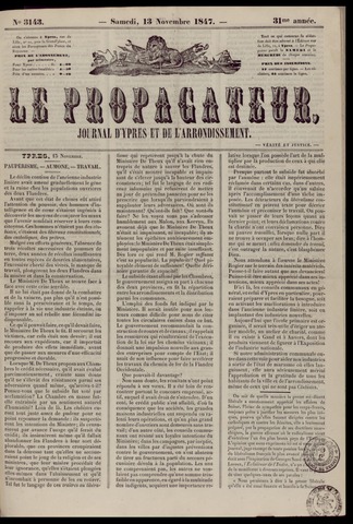 Le Propagateur (1818-1871) 1847-11-13