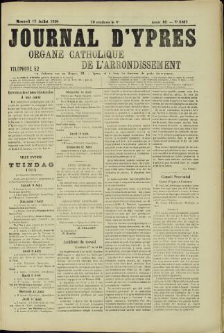 Journal d’Ypres (1874 - 1913) 1904-07-13