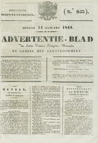 Het Advertentieblad (1825-1914) 1844-01-14
