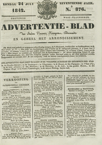 Het Advertentieblad (1825-1914) 1842-07-24