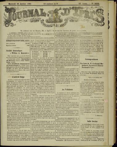 Journal d’Ypres (1874 - 1913) 1901-01-16