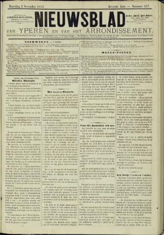 Nieuwsblad van Yperen en van het Arrondissement (1872-1912) 1872-10-02