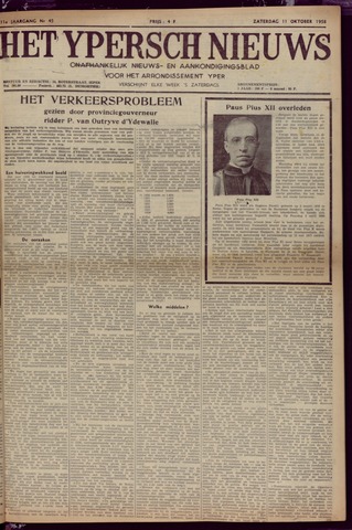 Het Ypersch nieuws (1929-1971) 1958-10-11