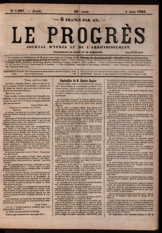 Le Progrès (1841-1914) 1885-06-04