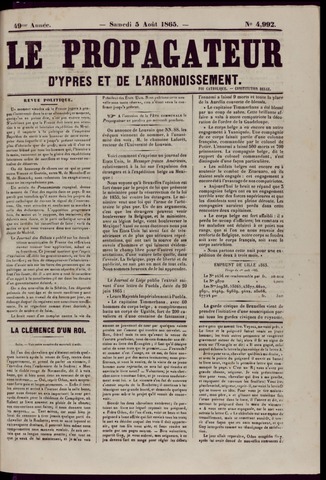 Le Propagateur (1818-1871) 1865-08-05