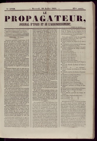 Le Propagateur (1818-1871) 1854-07-19