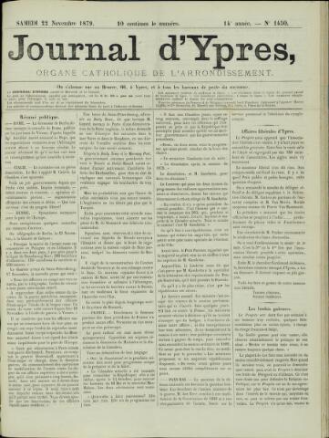 Journal d’Ypres (1874 - 1913) 1879-11-22