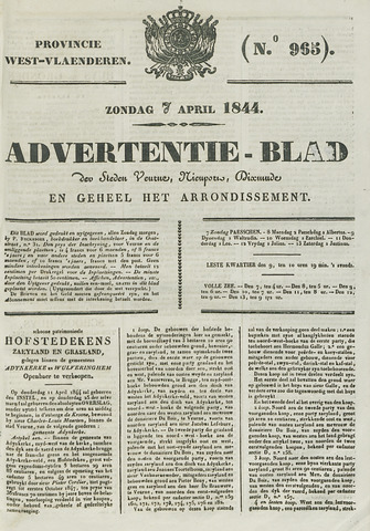 Het Advertentieblad (1825-1914) 1844-04-07