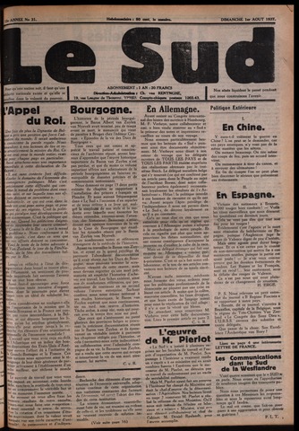 Le Sud (1934-1939) 1937-08-01