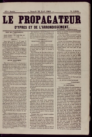 Le Propagateur (1818-1871) 1864-04-23